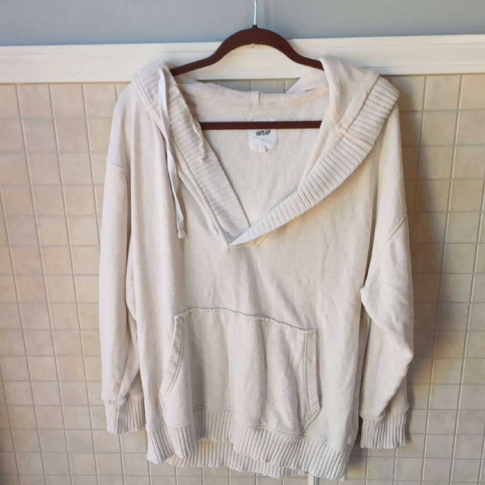 Aerie Oversized Hooded Sweater